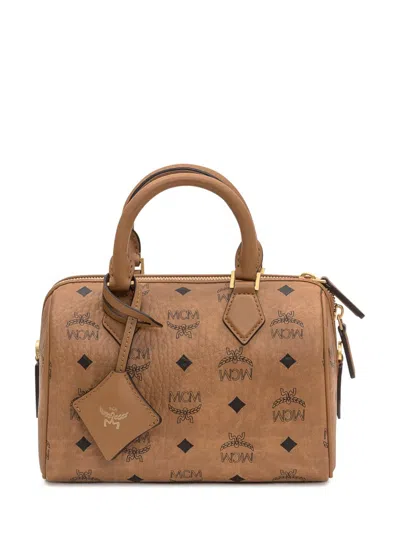 Mcm Bowling Bag In Brown