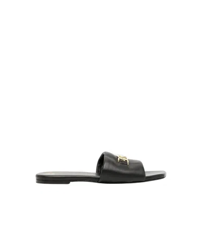 Mcm Leather Flat Sandals