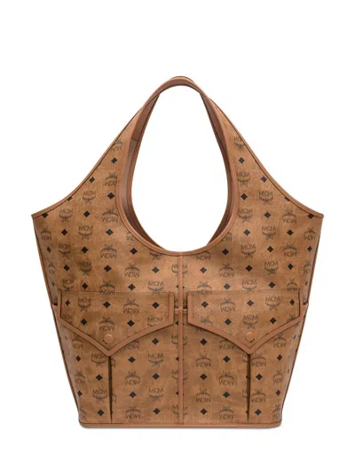 Mcm Shopper In Brown