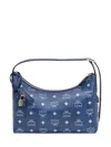Mcm 'aren Hobo' Small Shoulder Bag In Blue