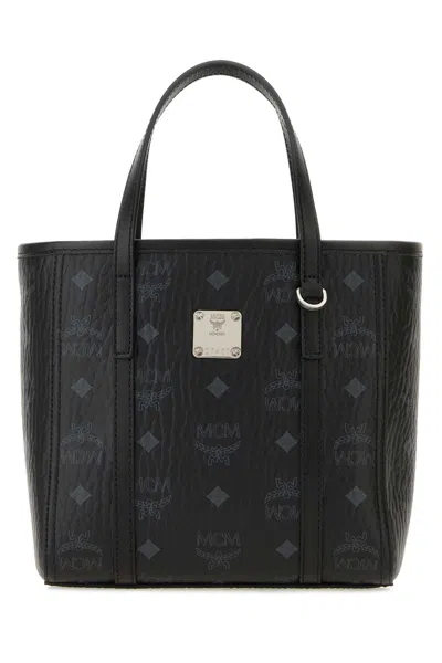Mcm Toni Vi Shopper Bag Mni Bk In Black