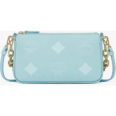 Mcm Medium Aren Chain Pouch In Green