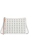 Mcm Medium Pouch-pocket Crossbody Bag In White