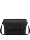 Mcm Medium Aren Messenger Bag In Schwarz