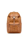 Mcm Medium Brandenburg Backpack In Brown