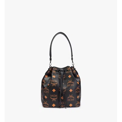 Mcm Medium Dessau Drawstring Bag In Maxi Visetos In Multi