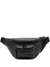 Mcm Medium Fursten Leather Belt Bag In Black