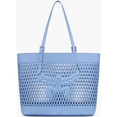 Mcm Medium Himmel Shopper In Blue