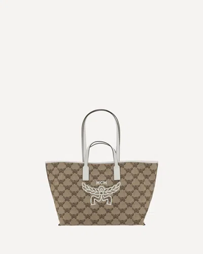 Mcm Medium Himmel Tote Bag In Brown