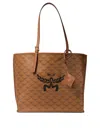 Mcm Himmel Medium Lauretos Shopper Tote In Brown