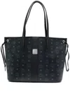 Mcm Medium Liz Reversible Tote Bag In Black