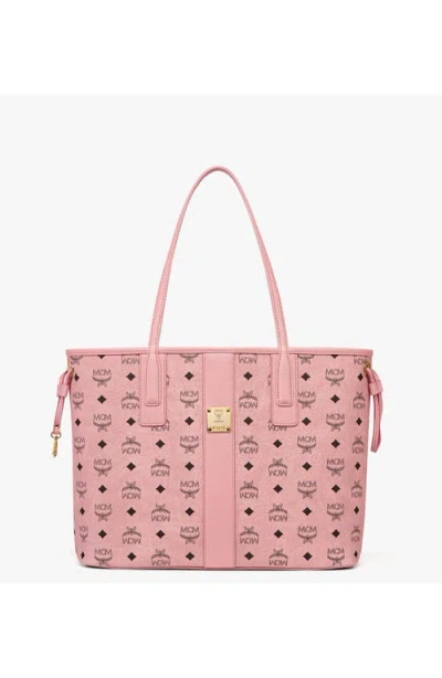 Mcm Medium Liz Shopper In Pink