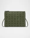Mcm Medium Logo Crossbody Pouch Bag In Brown