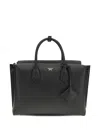 Mcm Medium Milla Leather Tote Bag In Black