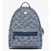 Mcm Medium Stark Backpack In Denim Visetos In Blue