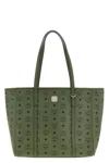Mcm Medium Toni Shopping Bag In Green