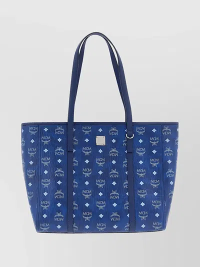 Mcm Medium Toni Tote Bag With Top Handles In Blue