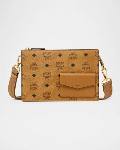 Mcm Men's Aren Small Visetos Crossbody Bag