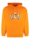 Mcm Men's Cotton Hoodie In Orange