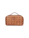 Mcm Rectangular Shape Side Strap Top Handle In Brown