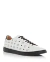 Mcm Men's Derby Visetos Sneakers In White