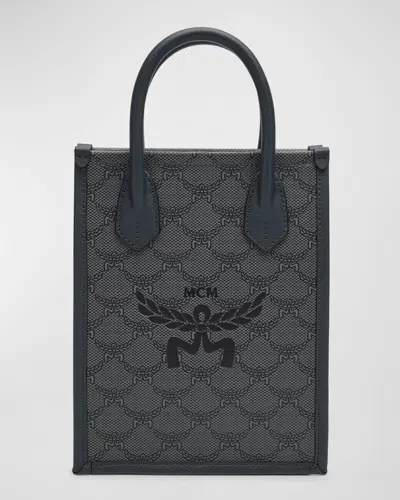 Mcm Men's Himmel Lauretos Mini Tote Bag In Dark Grey ModeSens - Main Image