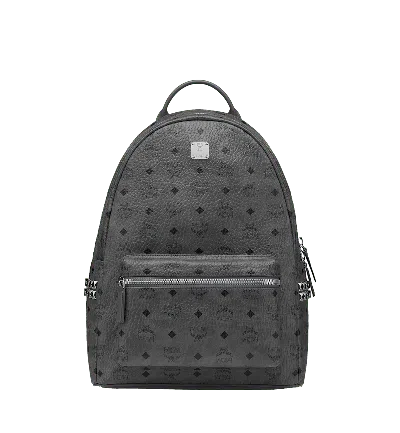 Pre-owned Mcm Men's  Stark Backpack Visetos Side Studs In Phantom Grey