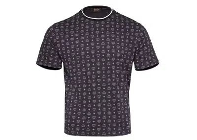 Pre-owned Mcm Men's  Visetos Print T-shirt In Black