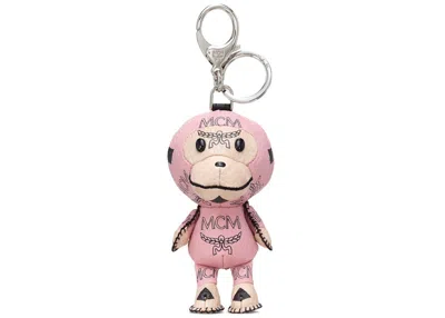 Pre-owned Mcm Men's  X Bape Baby Milo Charm Visetos In Soft Pink