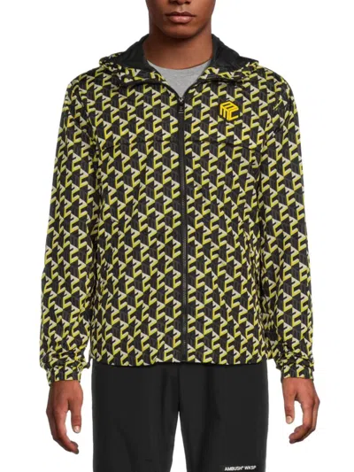 MCM MEN'S MONOGRAM HOODED JACKET