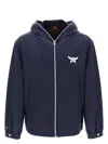 Mcm Nylon Windbreaker Jacket For Men In Blue
