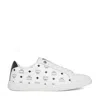 Mcm Men Printed Canvas Terrain Sneakers In White