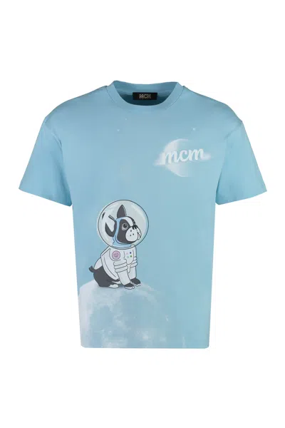 MCM MEN'S PRINTED COTTON T-SHIRT