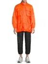 Mcm Men's Solid Utility Jacket In Orange