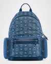 Mcm Stark Denim Backpack