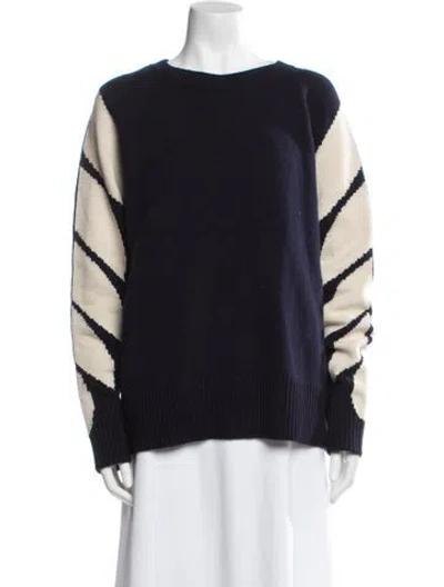 Pre-owned Mcm Merino Wool Striped Sweater W/ Tags In Multi