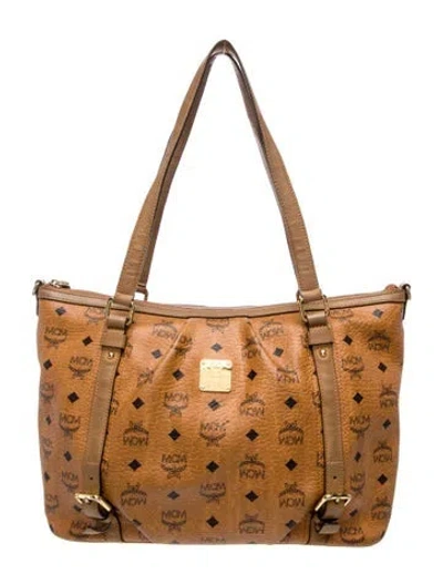 Pre-owned Mcm Messenger Bag In Brown