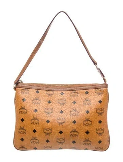 Pre-owned Mcm Messenger Bag In Brown