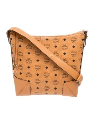 Pre-owned Mcm Messenger Bag In Brown