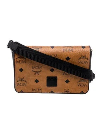 Pre-owned Mcm Messenger Bag In Brown