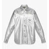 Mcm Oversized Shirt In Metallic