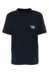 Mcm Loose Fit Cotton T-shirt With Ribbed Crew-neck