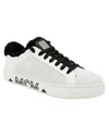 Mcm Milano Suede & Shearling Sneaker In White