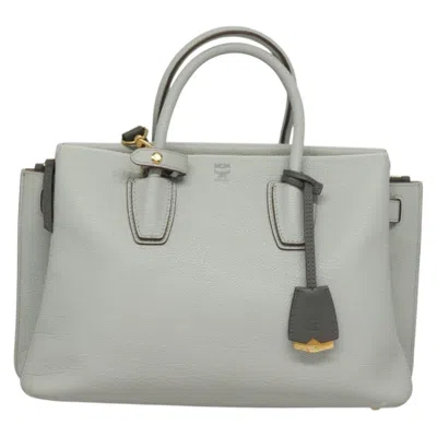 Pre-owned Mcm Milla Leather Handbag () In Blue