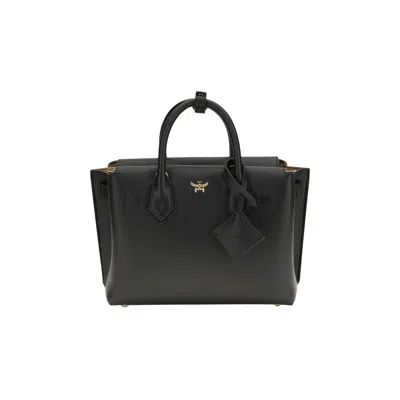 Pre-owned Mcm Milla Leather Small Tote Bag 'black' | Men's Size Onesize