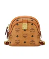 Mcm Mini Anna Cross Body Bag In Brown