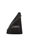 Mcm Zippered Shoulder Bag In Black