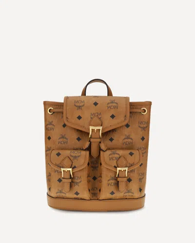 Mcm Mini Aren Backpack In Brown