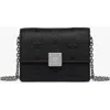 Mcm Mini Aren Chain Wallet In Black