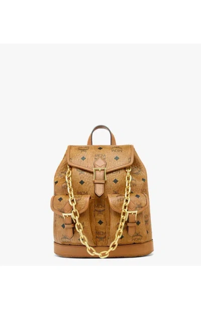 Mcm Mini Aren Drawstring Backpack In Brown